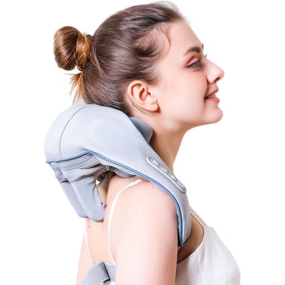 New Portable Mini Relaxer Dredge Kneading Smart Electric Wrap Heated Trapezius Muscle Neck Multifunctional Shiatsu Massage Shawl