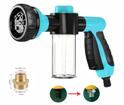 High-Pressure Sprayer Nozzle Hose Dog Shower Gun 3 Mode Adjustable Pet Wash Cleaning Bath Water Foam Soap Sprayer Dog Clean Tool