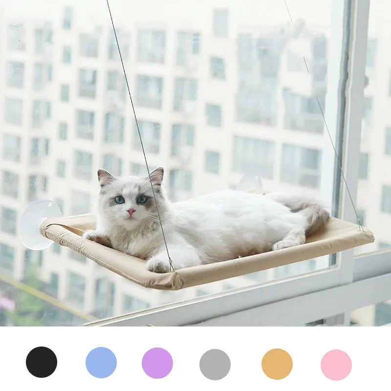 New Cat Hammock Window Hanger Cat Hammock Washable Detachable Pet Bed Suction Shelf Bag Beds Seat for Cat Sleeping Pet Supplies