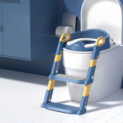 New Stepped Children'S Toilet Foldable Foot Stool Multi-Functional Toilet Boy Girl Baby Toilet Training Potty Ladder for Kids