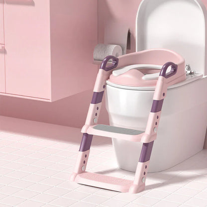 New Stepped Children'S Toilet Foldable Foot Stool Multi-Functional Toilet Boy Girl Baby Toilet Training Potty Ladder for Kids