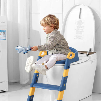 New Stepped Children'S Toilet Foldable Foot Stool Multi-Functional Toilet Boy Girl Baby Toilet Training Potty Ladder for Kids